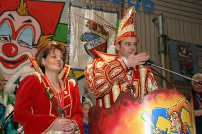 Das Niester Prinzenapaar begrüßt die Gäste - Prinz Lars I. und Prinzessin Anja I.