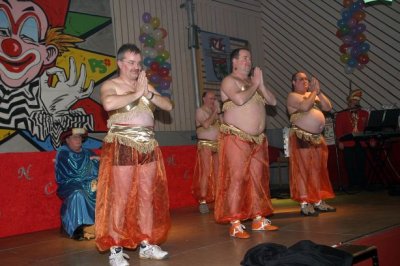 Männerballett der "Fritzlarer Stadtnarren" - Ihr aller erster Auftritt