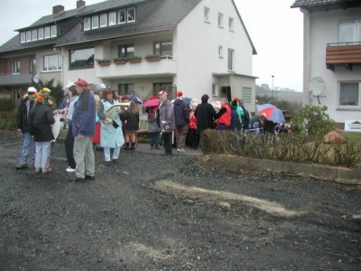 Vorbereitung zum Abmarsch zum Rathaus