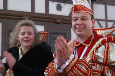 Da freut sich auch das Prinzenpaar 2005 Oliver II. und Miachaela I.