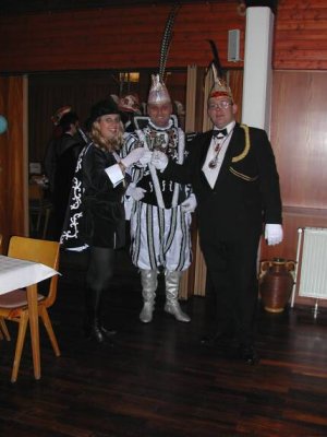 Gäste aus Holland - Vom Karnevalsverein "De Cascarvieten" aus Alphen a.d. Rijn - Page Monique , Prinz Cascar 38. und H