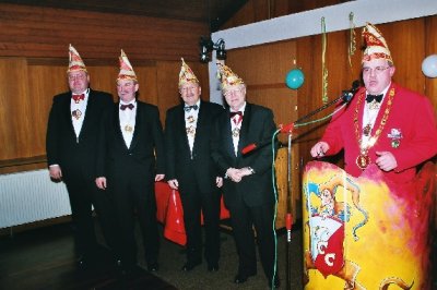 Ordensverleihung an die Vertreter der 1. Großen Karnevalsgesellschaft 1049 Lohfelden e.V.