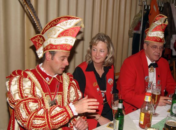 Prinz mit ehemaligen Prinzenpaar - Prinz Lars I. mit Ute und Jürgen Kuhn (Prinzenpaar 2002 und 2003)